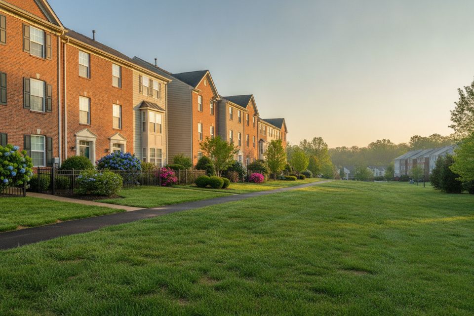 A residential street in Centreville.