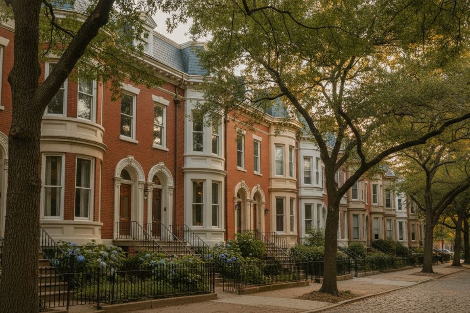 A residential street in Washington DC.